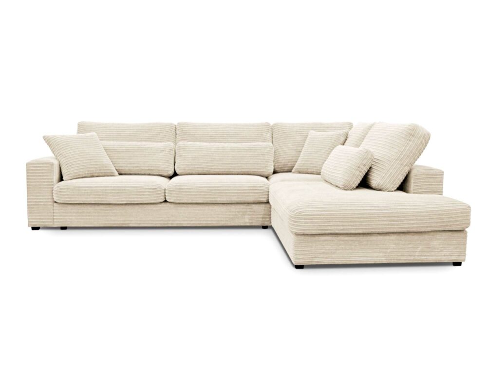 Comfy hjørnesofa Lincoln_03 beige fløjl