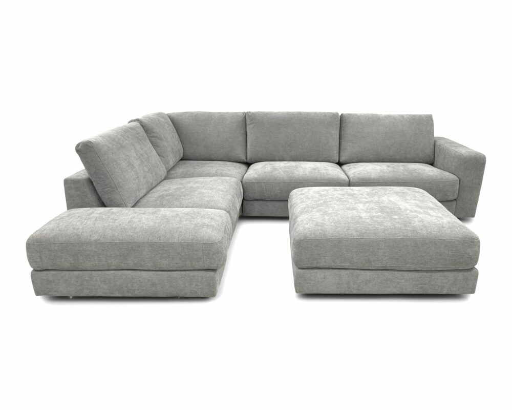 Lazy hjørnesofa fløjlsstof (OUTLET)